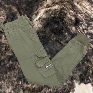 VICI olive cargo joggers